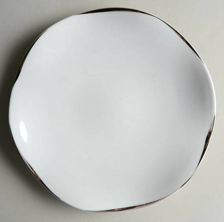 Etincelle Platine (Platinum) Salad/Dessert Plate