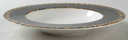 Wild Cheetah Large Rim Soup Bowl