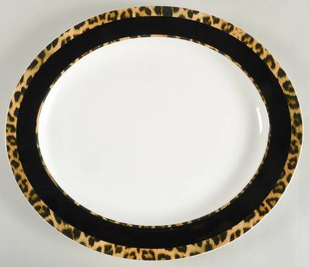 Wild Cheetah 14" Oval Serving Platter