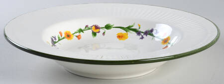 Italian Meadow Large Rim Soup Bowl