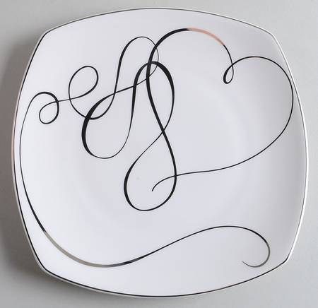 Love Story Square Square Salad Plate