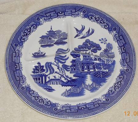 Blue Willow Grill Plate
