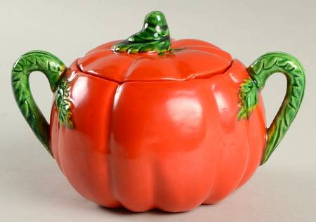 Tomato Sugar Bowl & Lid