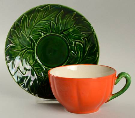 Tomato Flat Cup & Saucer Set