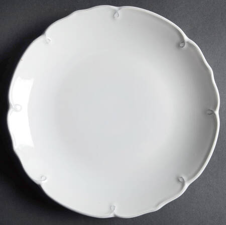 Victoria White Salad Plate