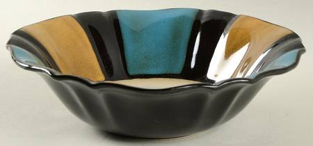 Baroque Teal Soup/Cereal Bowl