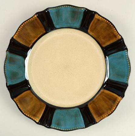 Baroque Teal Dinner Plate