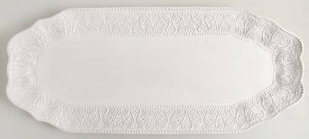 Blanc 21" Rectangular Serving Platter