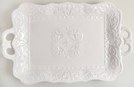 Blanc 20" Rectangular Serving Platter