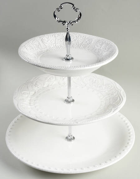 Blanc 3 Tier Serving Tray