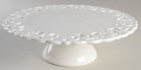 Blanc 12" Diameter Pedestal Cake Stand