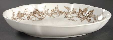 Lothian Brown 10" Oval Vegetable Bowl