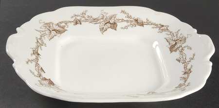 Lothian Brown Handled Cake Plate