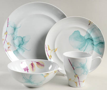 Aliza Teal 4 Piece Place Setting