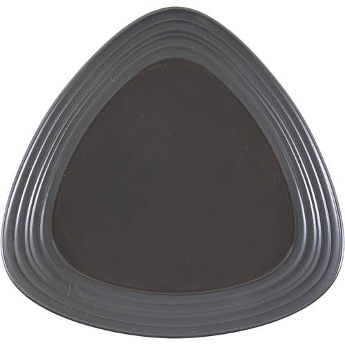 Swirl Square Graphite Triangular Dinner Plate