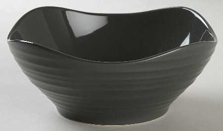 Swirl Square Graphite Soup/Cereal Bowl