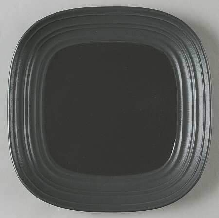 Swirl Square Graphite Salad Plate
