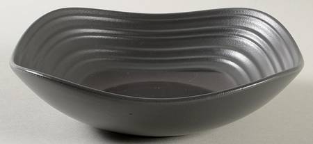 Swirl Square Graphite Fruit/Dessert (Sauce) Bowl