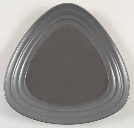 Swirl Square Graphite Triangular Salad Plate