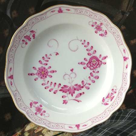 Indian Painting Pink Dinner Plate