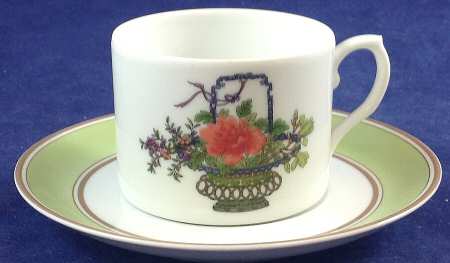 Macao (Chinese Woodblock) Flat Cup & Saucer Set