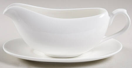 Lucerne White (Delray) Gravy Boat & Underplate