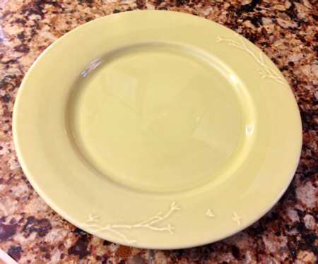 Springtime Yellow Dinner Plate