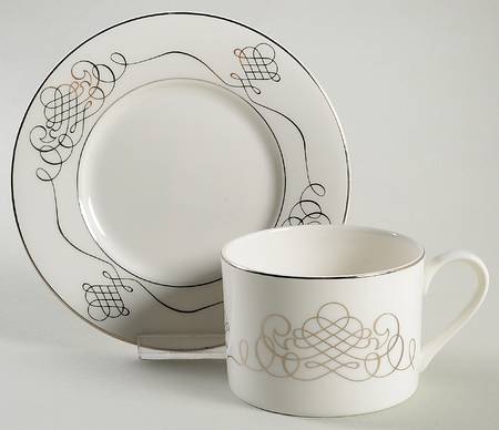 Mariah Flat Cup & Saucer Set