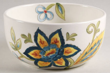 Blue Vanilla Chintz Soup/Cereal Bowl
