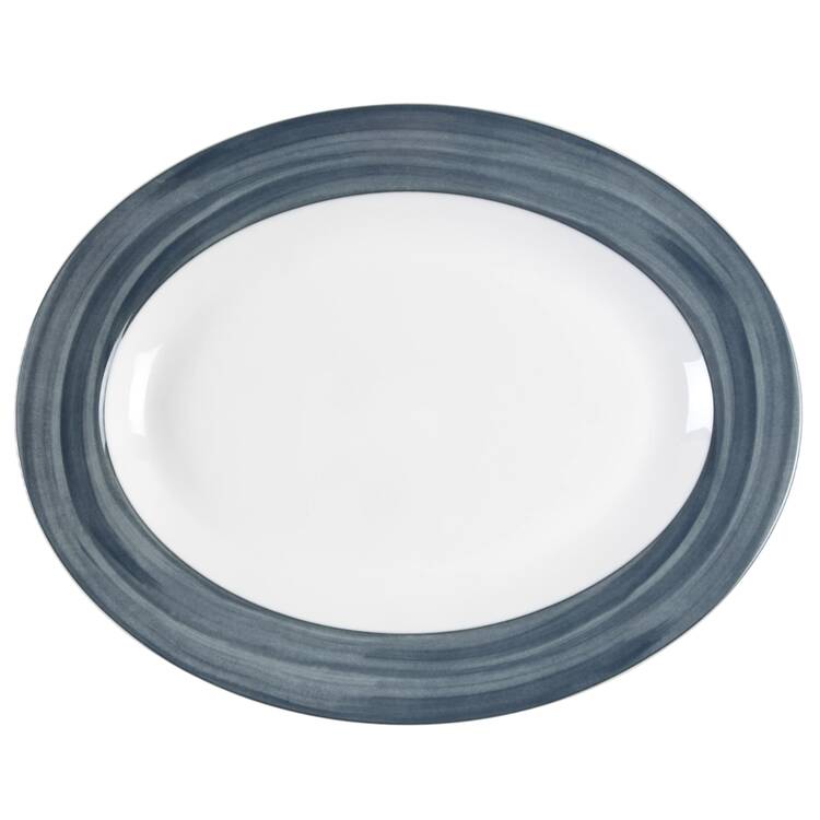 Cadence Slate 14" Oval Serving Platter