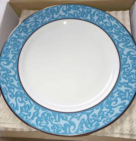 Elise Blue Bread & Butter Plate
