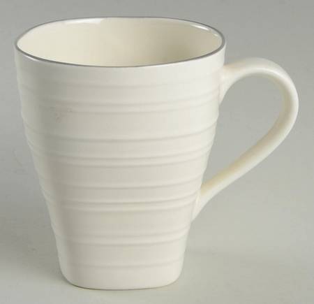 Swirl Square Banded Mug