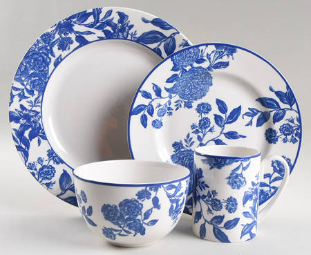 Orleans Cobalt Blue 4 Piece Place Setting