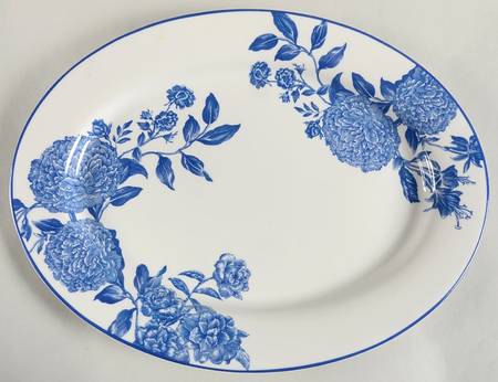 Orleans Cobalt Blue 16" Oval Serving Platter