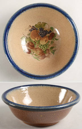 Northern Fruit Blue Soup/Cereal Bowl