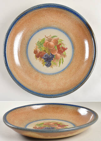 Northern Fruit Blue 12" Pasta Serving Bowl