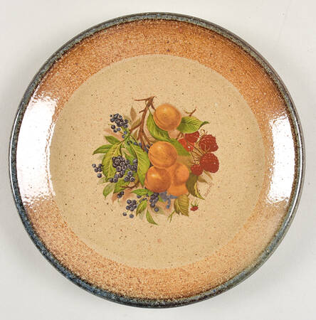 Northern Fruit Blue Luncheon Plate