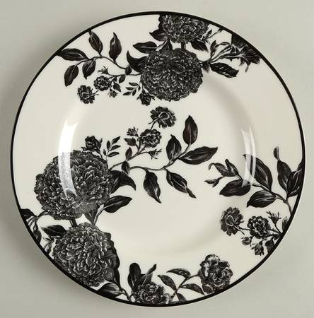 Orleans Black Salad Plate
