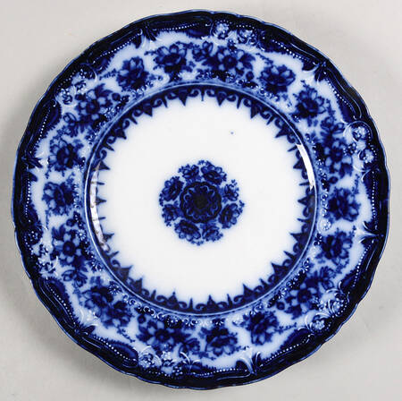 Waverley (Flow Blue No Gold Acent Dinner Plate