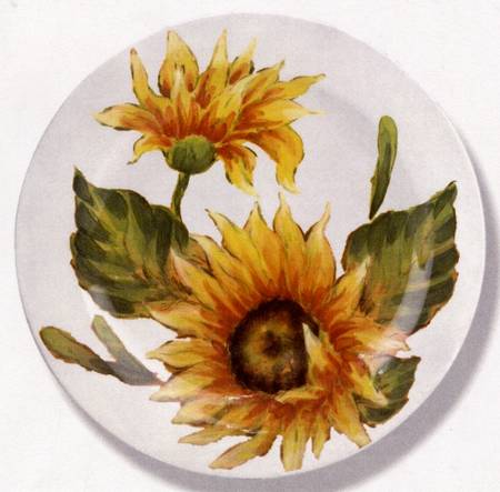 Sunflower Fall Salad Plate