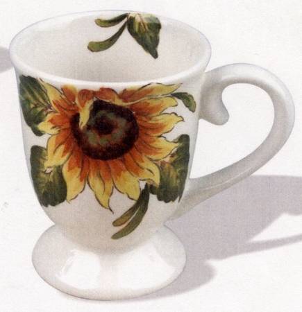 Sunflower Fall Footed Mug