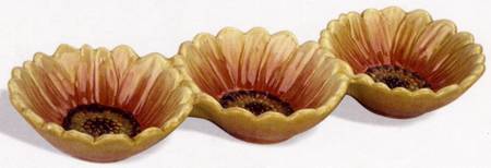 Sunflower Fall 1 Pc Chip & Dip with 3 Sections