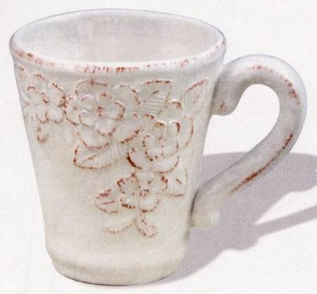 Cream Rustic Florals Mug