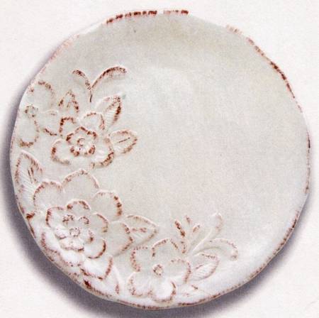 Cream Rustic Florals Salad Plate
