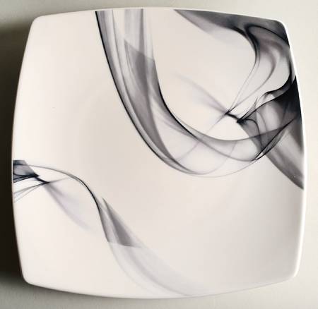 Kya Smoke 11" Square Serving Platter