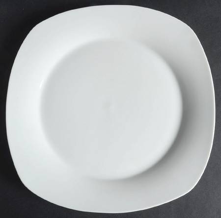 Andorra White Dinner Plate