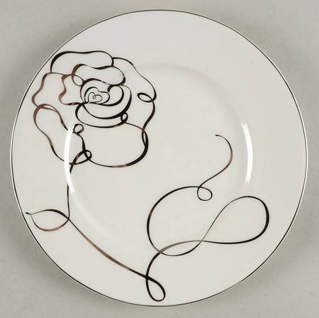 Love Story Rose Salad Plate