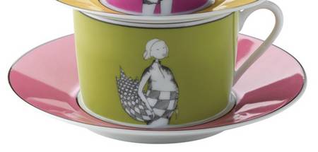 Un Air de Famille Flat Cup & Saucer Set