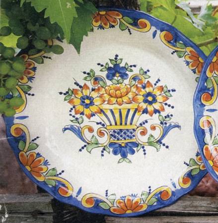 French Country Salad Plate