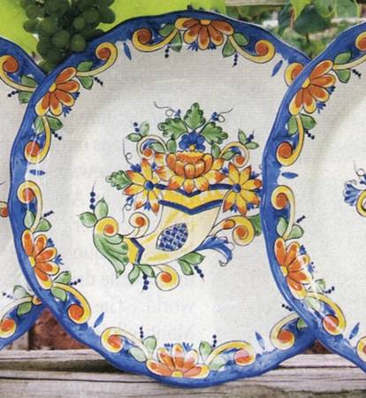 French Country Salad Plate